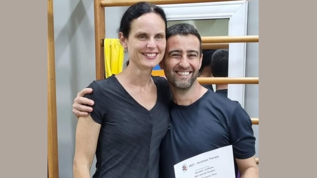 Dr.Douglas e sua professora na certificação do método Schroth-ISST
